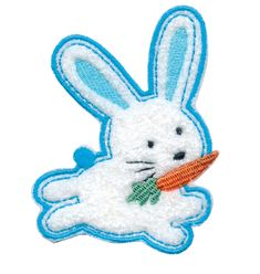 Nažehľovacie aplikácie veľké - zajac modrý